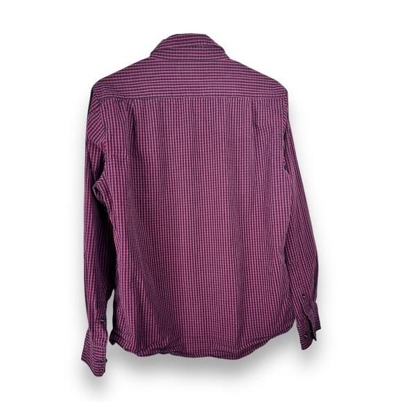 Beverly Hills Polo Club Men’s Long-Sleeved Checkered Shirt - Picture 4 of 5